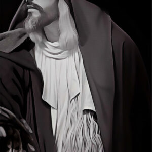 image of a man in a robe