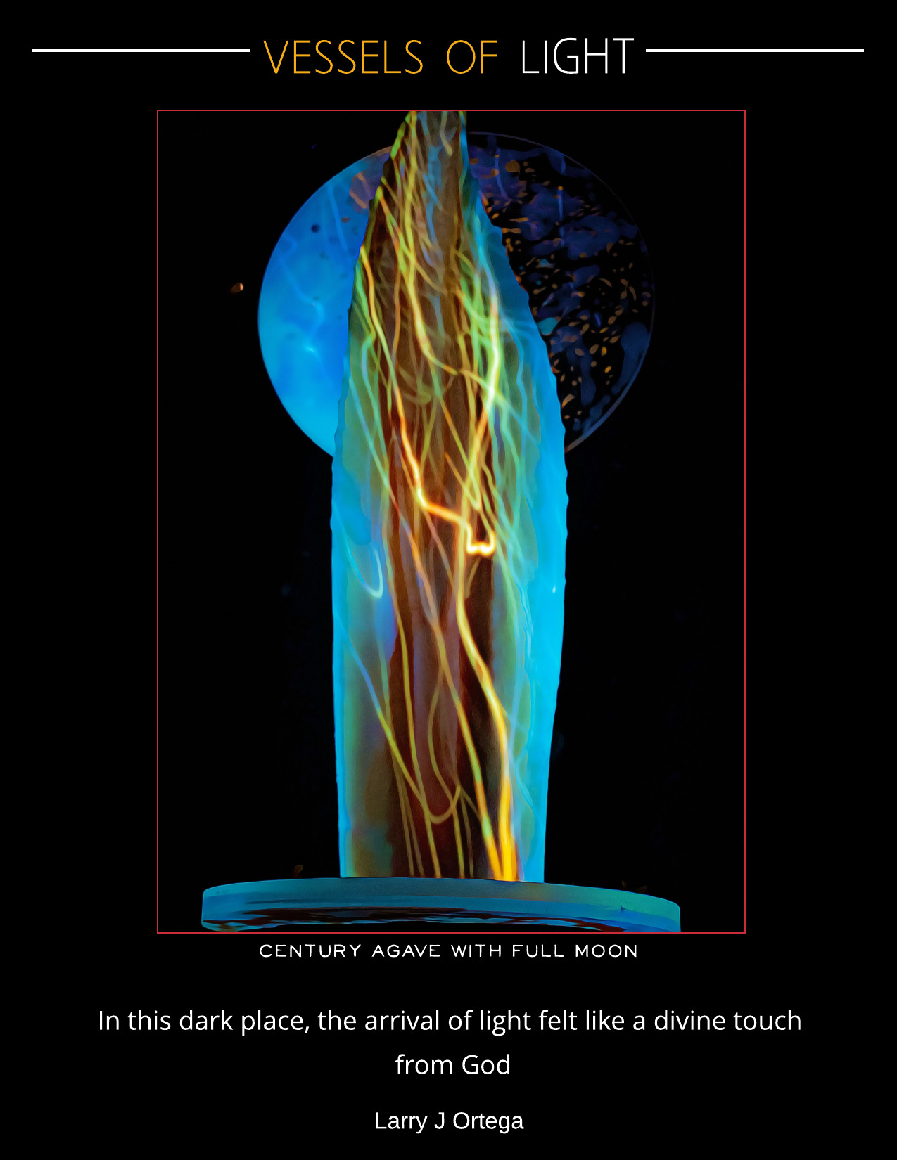 image of glowing sculpture